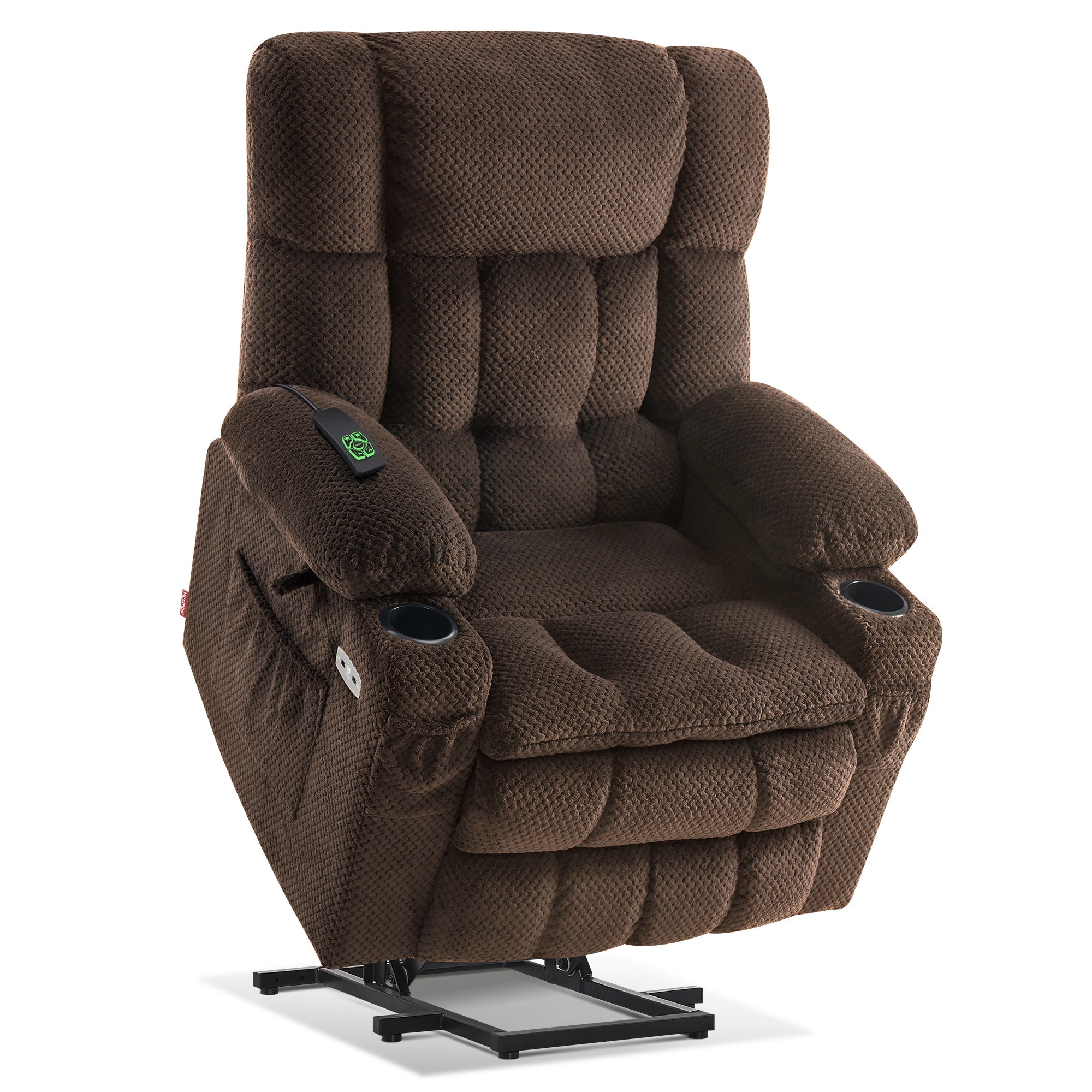 Power Lift Recliner Chair for Elderly, Dual Motor, Massage and Heat