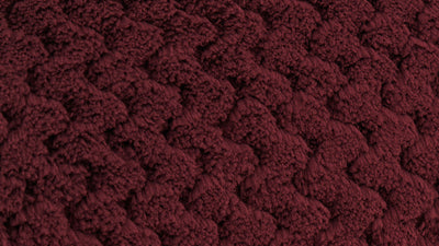 Textured maroon fabric with OEKO-TEX Standard 100 logo in the corner.