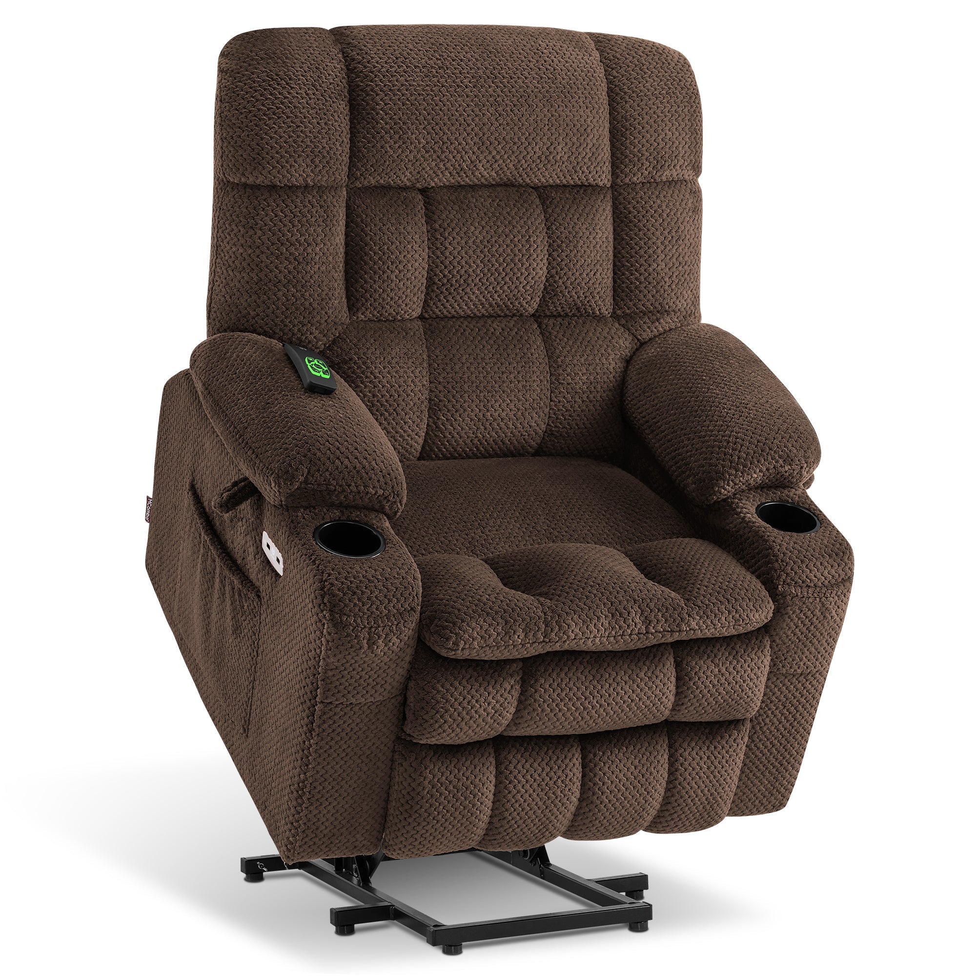 Power Lift Recliner Chair for Elderly, Dual Motor, Massage and Heat